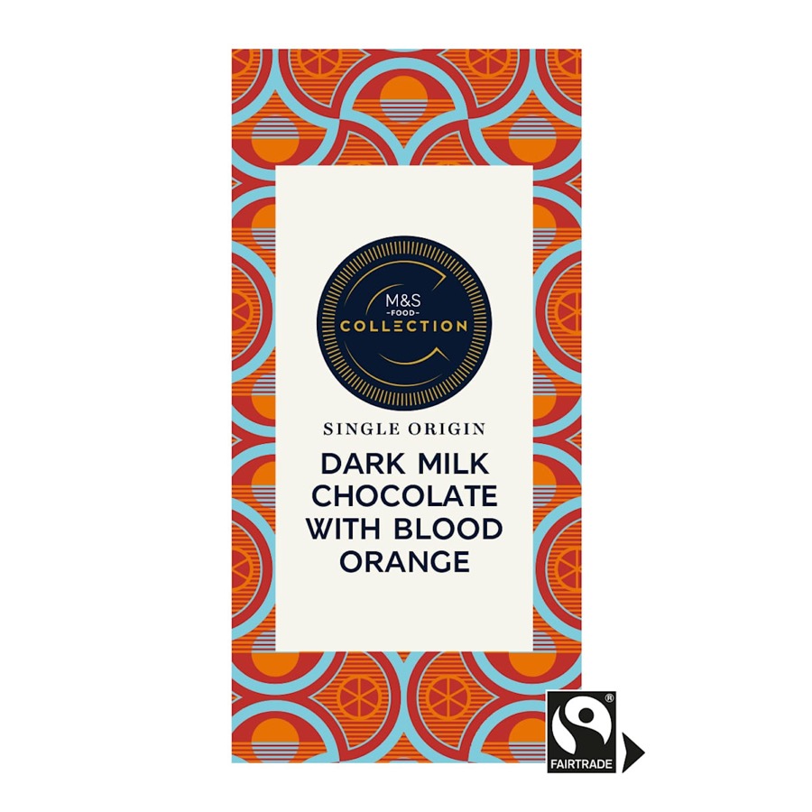 M&S Collection single origin dark milk chocolate with Italian blood orange