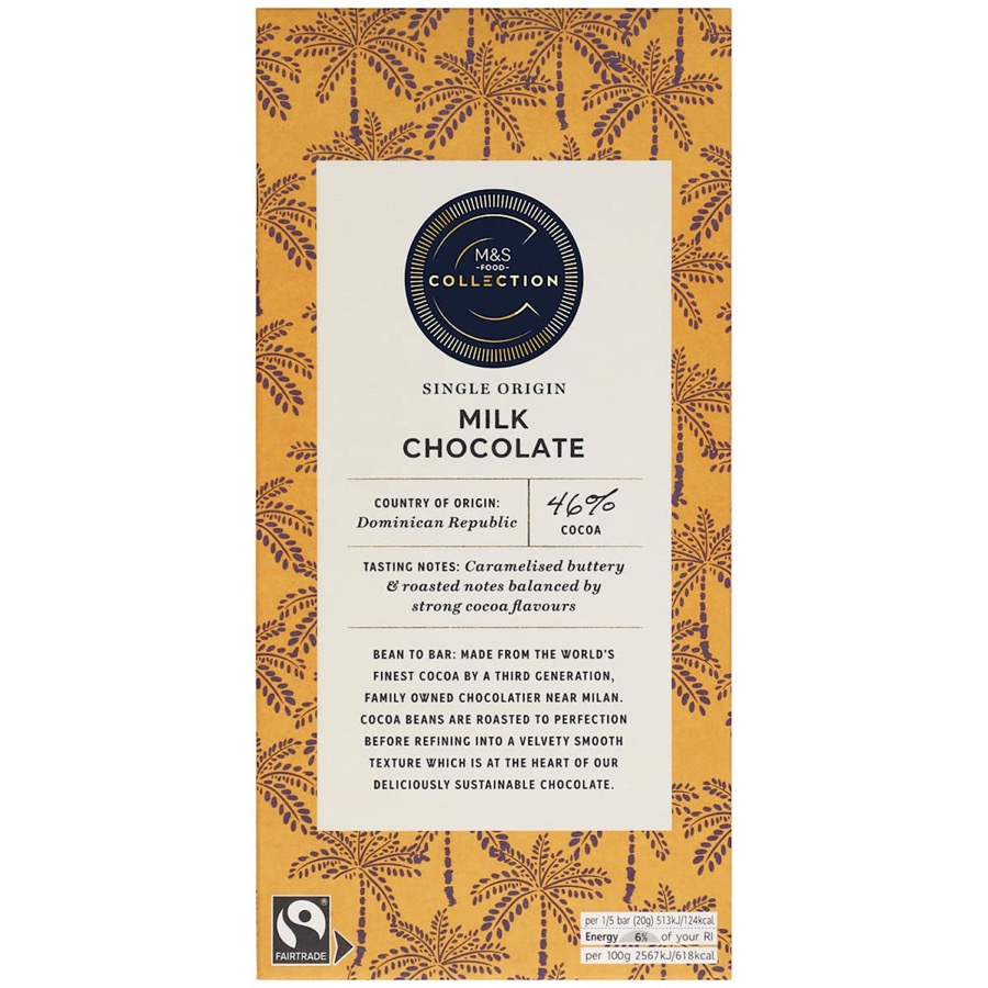 M&S Dominican Republic 46% milk chocolate
