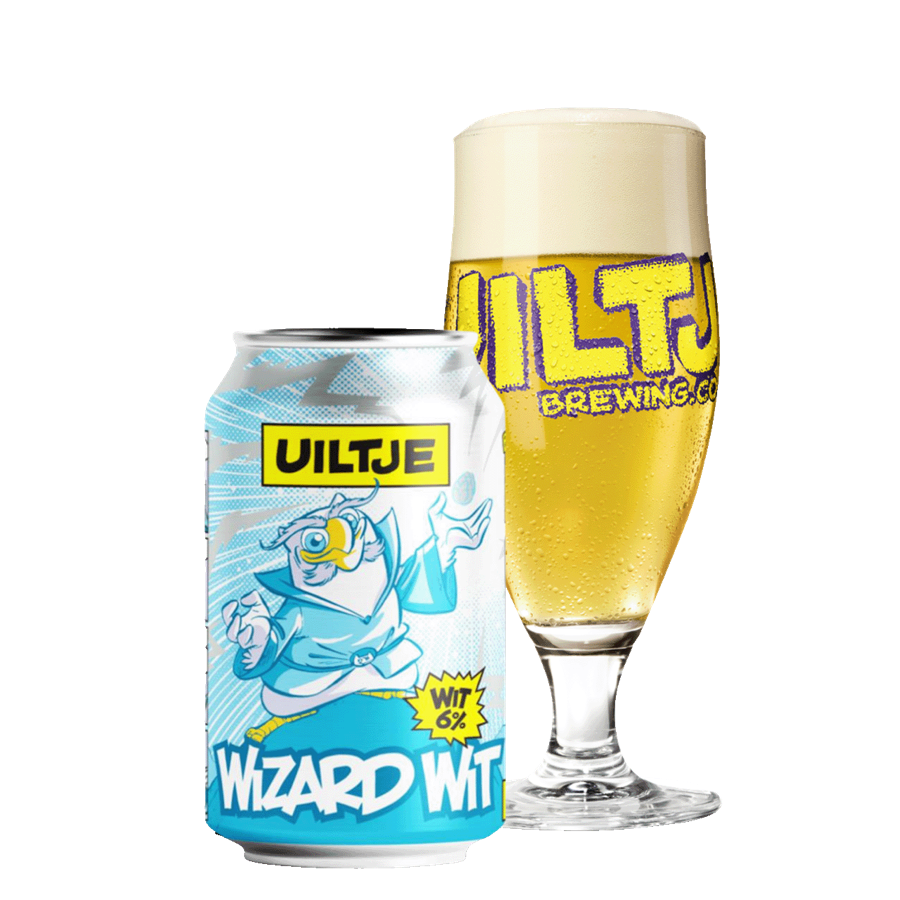 Uiltje Wizard Wit can and glass
